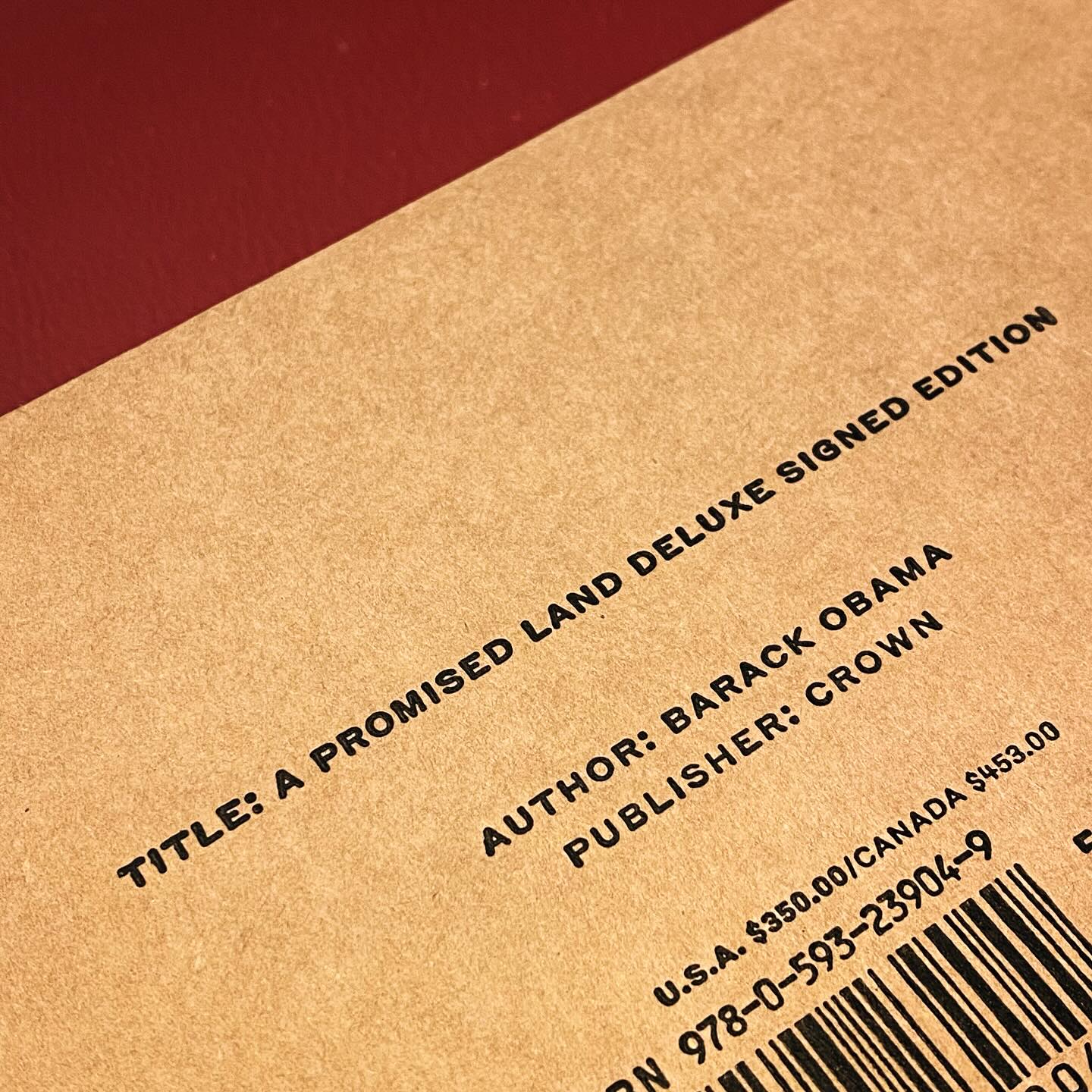 A Promise Land, deluxe signed edition